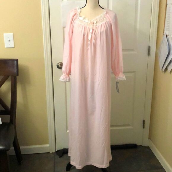 Vintage Miss Elaine pink nightgown size S - Picture 1 of 8